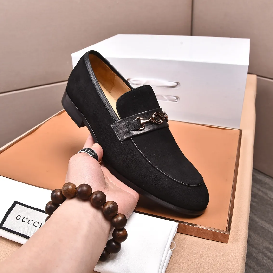 Men's shoes💰540📛📛Original (water-dyed cowhide) Gucci GUCCI official website formal shoes🌀 Italian🇮🇹imported cowhide➕top imported water-dyed cowhide lining💋Finely handmade original bottom, the real thing looks better when photographed in person Standard size 38-44